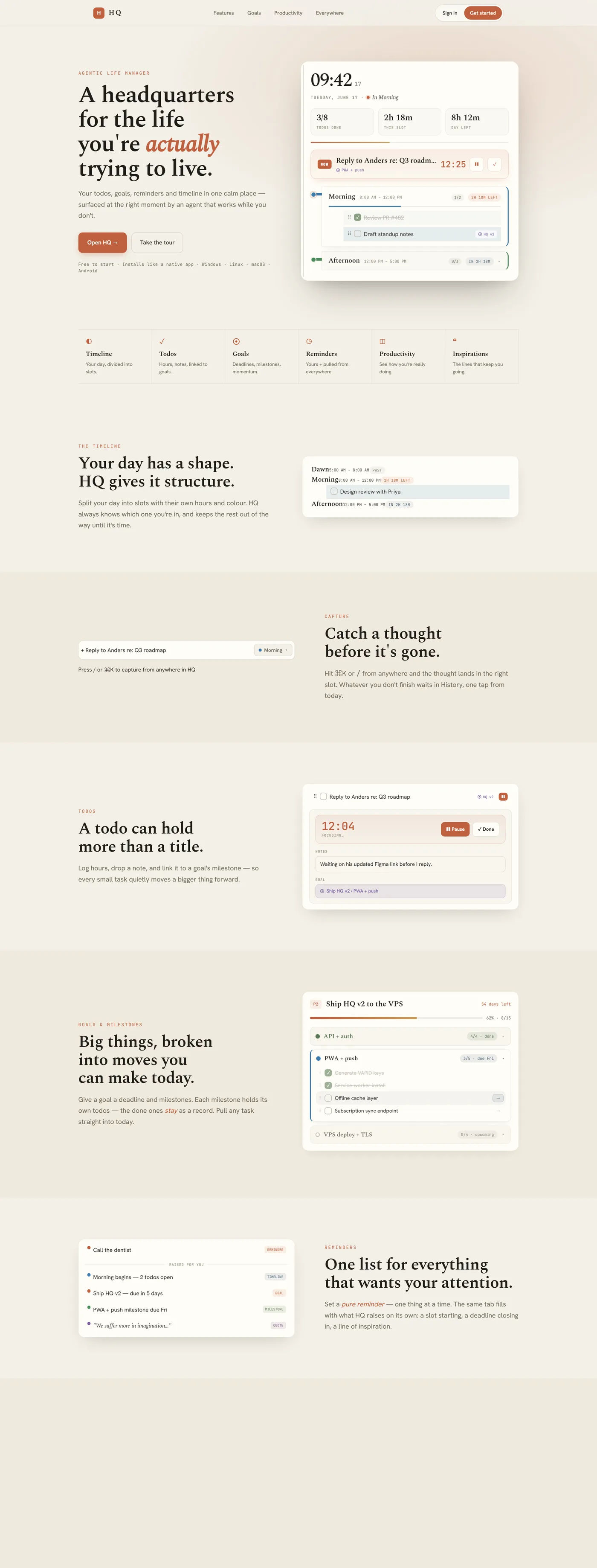 HQ product story