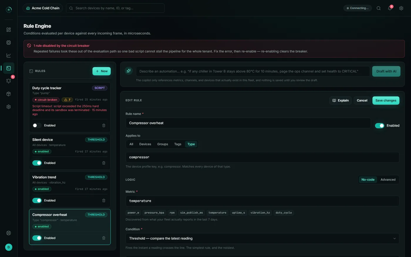 Rules engine
